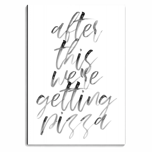 After This We're Getting Pizza Watercolor Script - personalised A4, A5, A6 notebook by Toni Scott