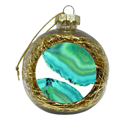 Agate Boho Chic #3 #gem #decor #art - xmas bauble by Anita Bella Jantz