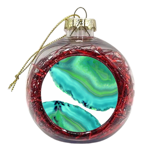 Agate Boho Chic #3 #gem #decor #art - xmas bauble by Anita Bella Jantz