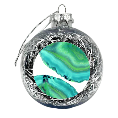 Agate Boho Chic #3 #gem #decor #art - xmas bauble by Anita Bella Jantz