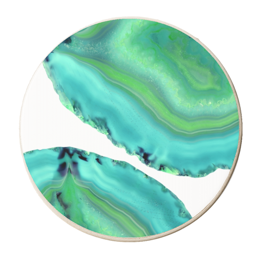 Agate Boho Chic #3 #gem #decor #art - personalised beer coaster by Anita Bella Jantz