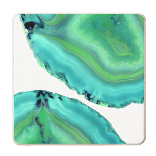 Agate Boho Chic #3 #gem #decor #art - personalised beer coaster by Anita Bella Jantz