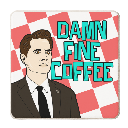 Agent Cooper - personalised beer coaster by Bite Your Granny