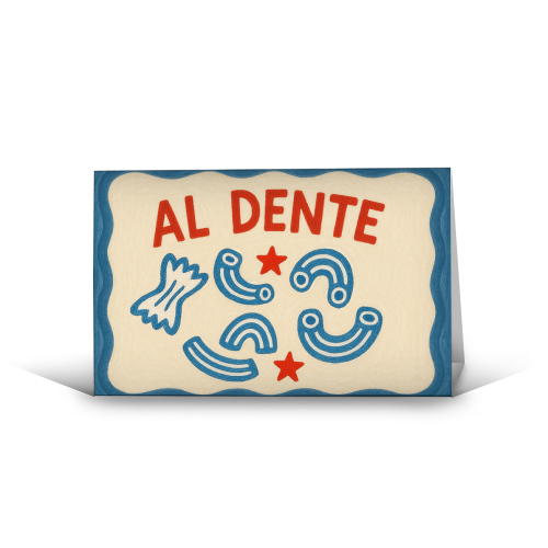 Al Dente - funny greeting card by Ms Doodle