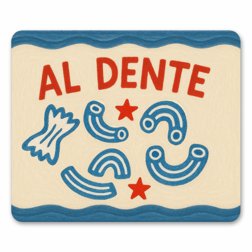 Al Dente - mouse mat by Ms Doodle