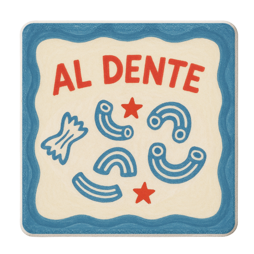 Al Dente - personalised beer coaster by Ms Doodle