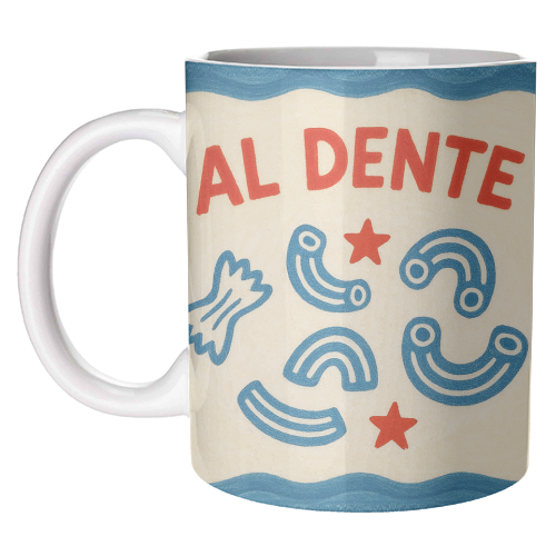 Al Dente - unique mug by Ms Doodle
