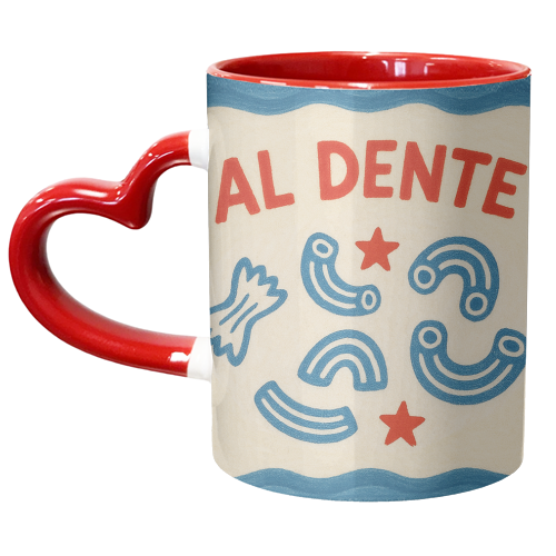Al Dente - unique mug by Ms Doodle