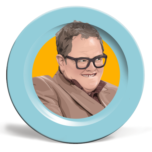 Alan Carr - ceramic dinner plate by Pink and Pip