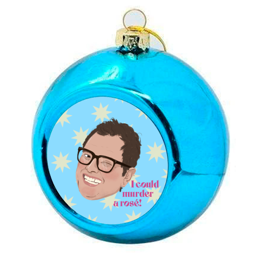 Alan Carr Cheeky - colourful christmas bauble by The Queer Store