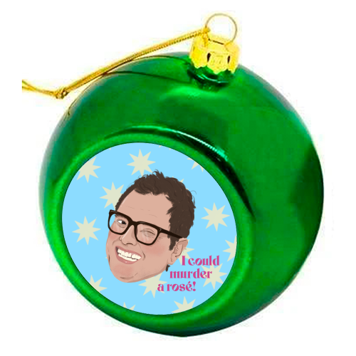 Alan Carr Cheeky - colourful christmas bauble by The Queer Store