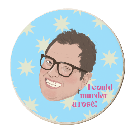 Alan Carr Cheeky - personalised beer coaster by The Queer Store