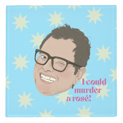 Alan Carr Cheeky - personalised beer coaster by The Queer Store