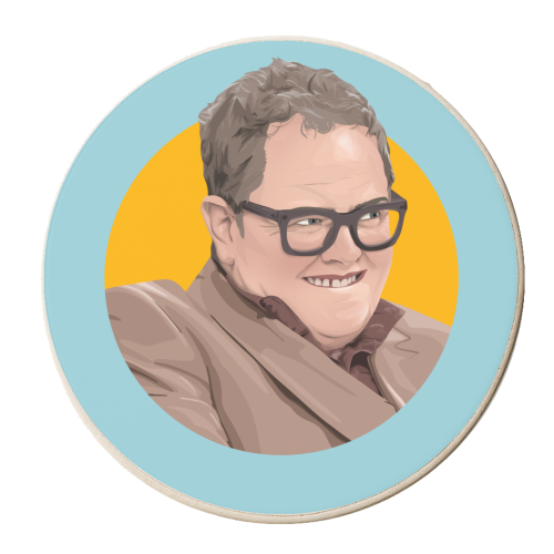 Alan Carr - personalised beer coaster by Pink and Pip
