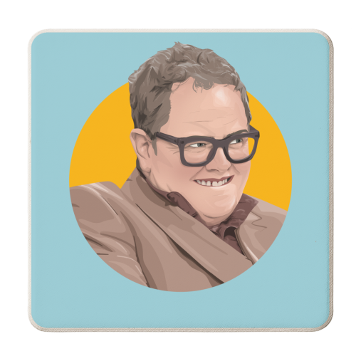 Alan Carr - personalised beer coaster by Pink and Pip