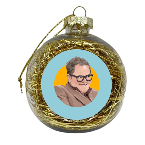 Alan Carr - xmas bauble by Pink and Pip