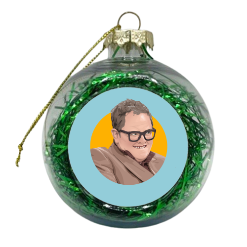 Alan Carr - xmas bauble by Pink and Pip