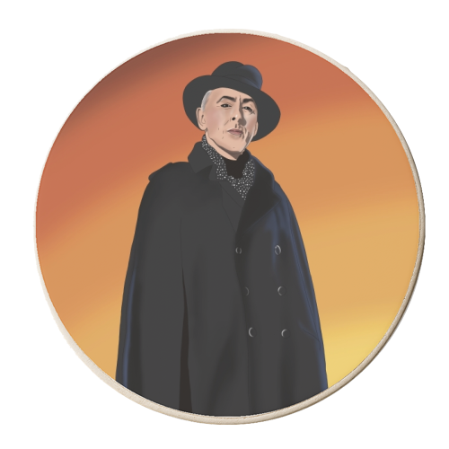 Alan Cumming - The Traitors Print - personalised beer coaster by Drawings by Firefly