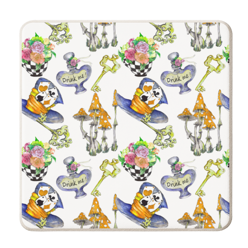 Alice i - personalised beer coaster by haris kavalla