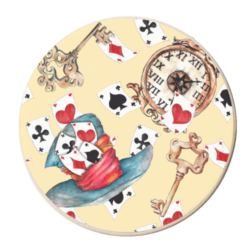 Alice ii - personalised beer coaster by haris kavalla