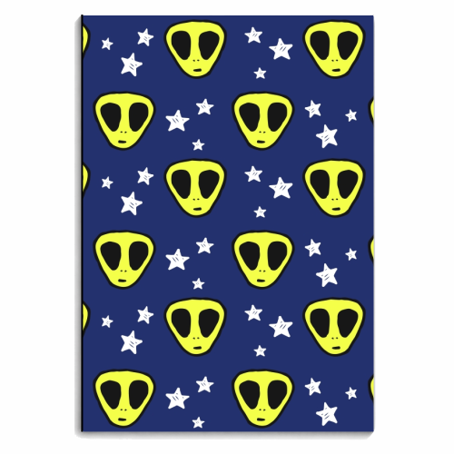 aliens - personalised A4, A5, A6 notebook by haris kavalla