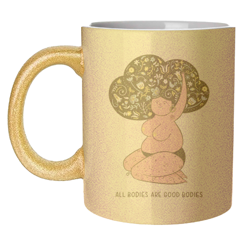 All Bodies Are Good Bodies - unique mug by Alice Palazon