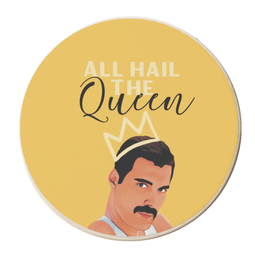 All Hail The Queen - personalised beer coaster by Giddy Kipper