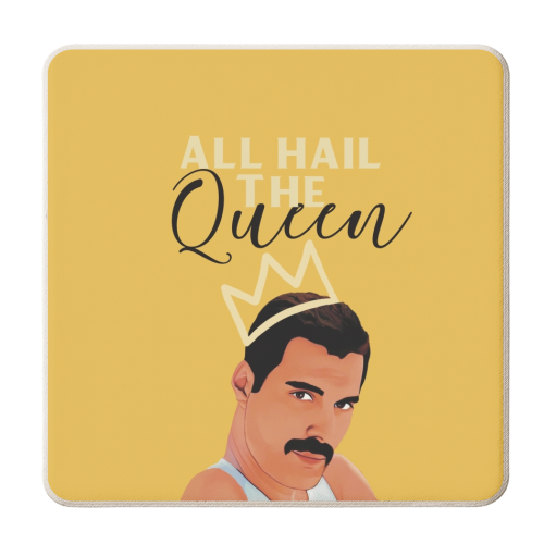 All Hail The Queen - personalised beer coaster by Giddy Kipper