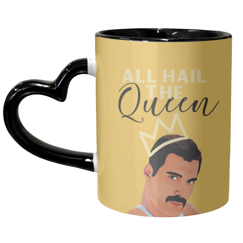 All Hail The Queen - unique mug by Giddy Kipper