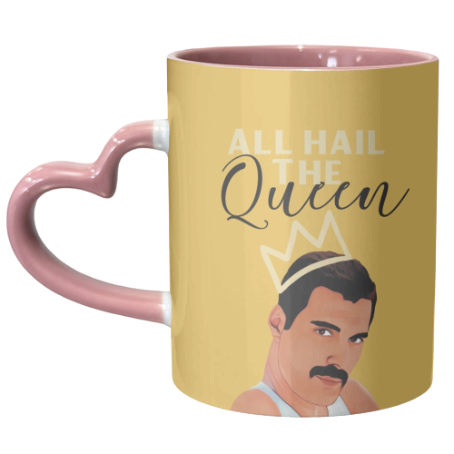 All Hail The Queen - unique mug by Giddy Kipper