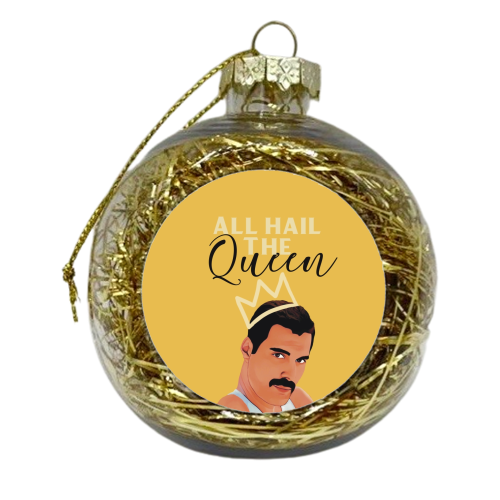 All Hail The Queen - xmas bauble by Giddy Kipper