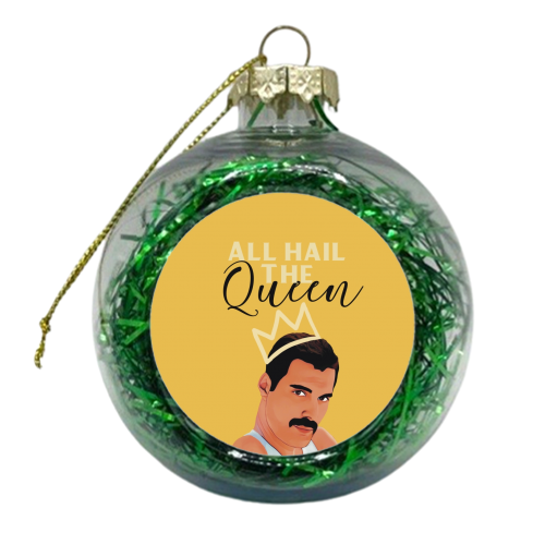 All Hail The Queen - xmas bauble by Giddy Kipper
