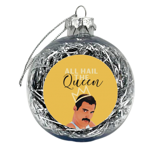 All Hail The Queen - xmas bauble by Giddy Kipper