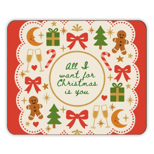 All I want for Christmas - designer placemat by Lilly Rose
