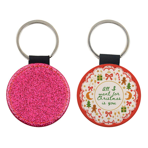 All I want for Christmas - keyring by Lilly Rose