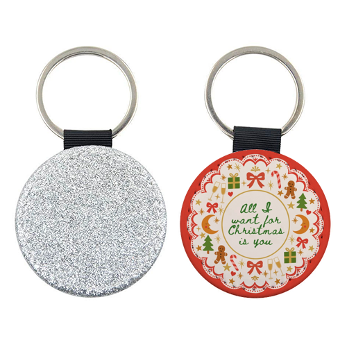 All I want for Christmas - keyring by Lilly Rose