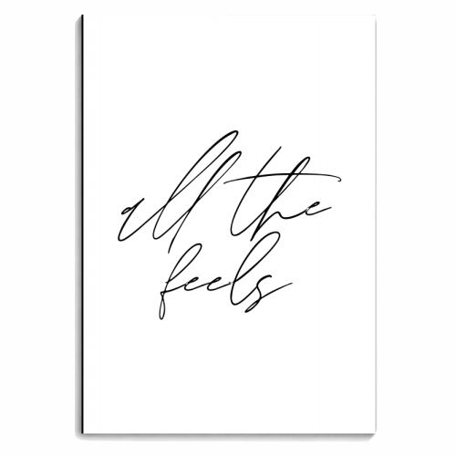 All the Feels - personalised A4, A5, A6 notebook by Toni Scott