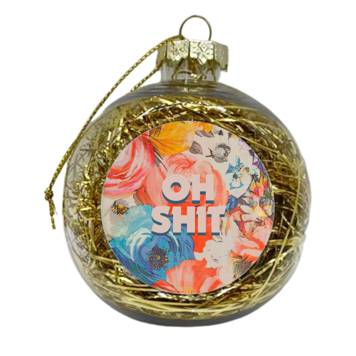 All The Swears no.2 - xmas bauble by Giddy Kipper