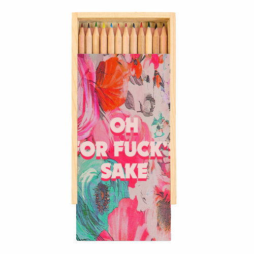 All The Swears no.3 - Coloured Pencils with Box by Giddy Kipper