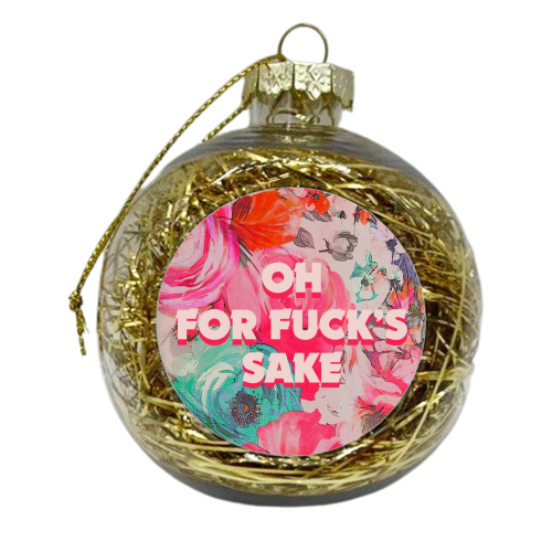 All The Swears no.3 - xmas bauble by Giddy Kipper
