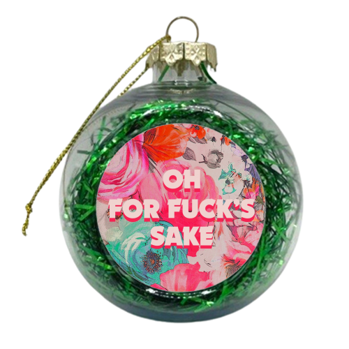 All The Swears no.3 - xmas bauble by Giddy Kipper