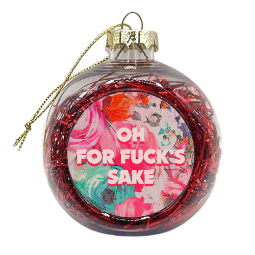 All The Swears no.3 - xmas bauble by Giddy Kipper