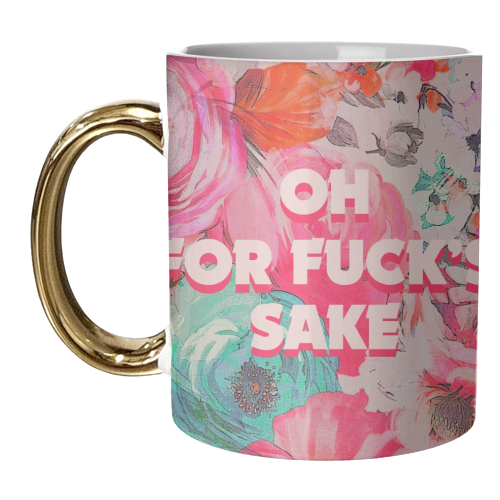 All The Swears no.3 - unique mug by Giddy Kipper