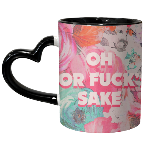All The Swears no.3 - unique mug by Giddy Kipper