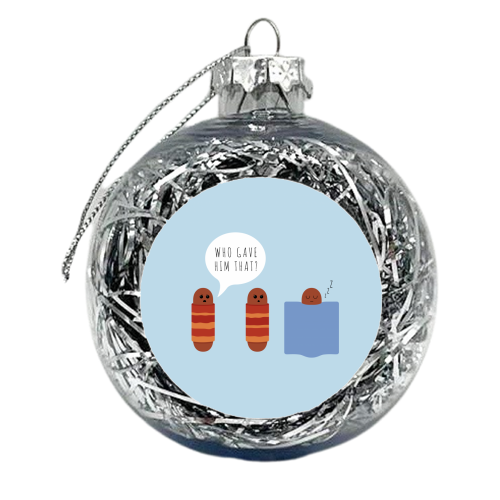 All Wrapped Up - xmas bauble by petegrev