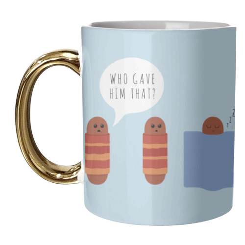 All Wrapped Up - unique mug by petegrev