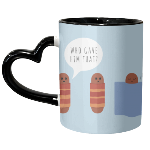 All Wrapped Up - unique mug by petegrev