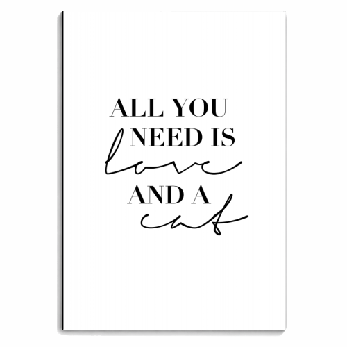 All You Need Is Love and A Cat - personalised A4, A5, A6 notebook by Toni Scott