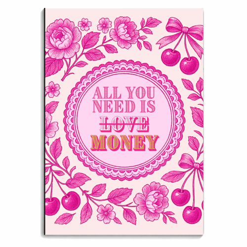 All You Need Is.. Money. - personalised A4, A5, A6 notebook by Lilly Rose