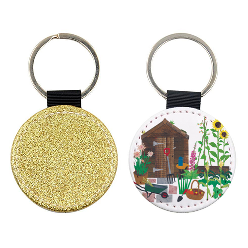 Allotment Garden - keyring by Christina Carpenter